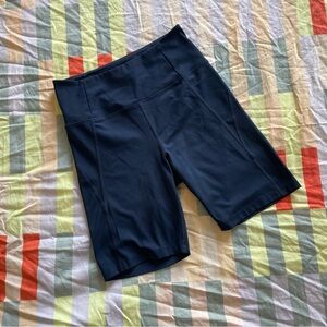 Girlfriend Collective Navy Bike Shorts